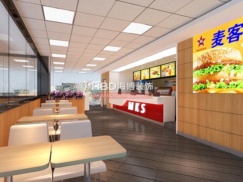 MKS連鎖餐廳設計 就餐區(qū)及收銀區(qū)設計