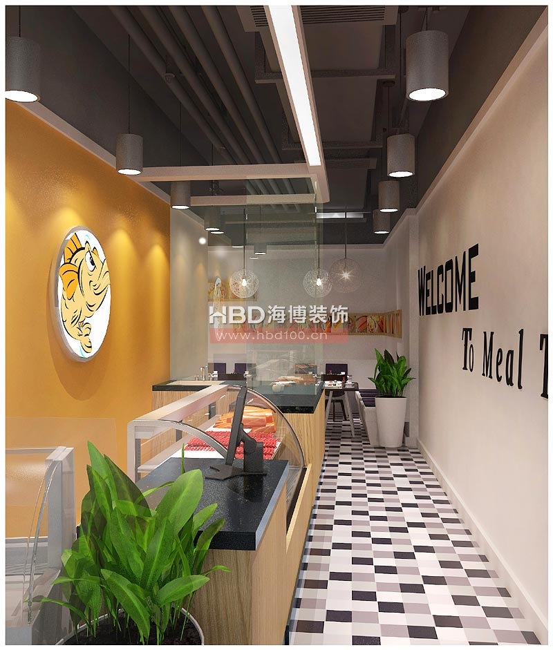 挪威三文魚(yú)餐廳裝修 產(chǎn)品區(qū)設(shè)計(jì)