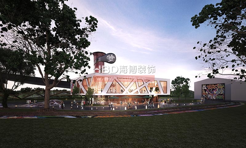 磨碟沙創(chuàng)意服務(wù)站建筑規(guī)劃設(shè)計 黃昏