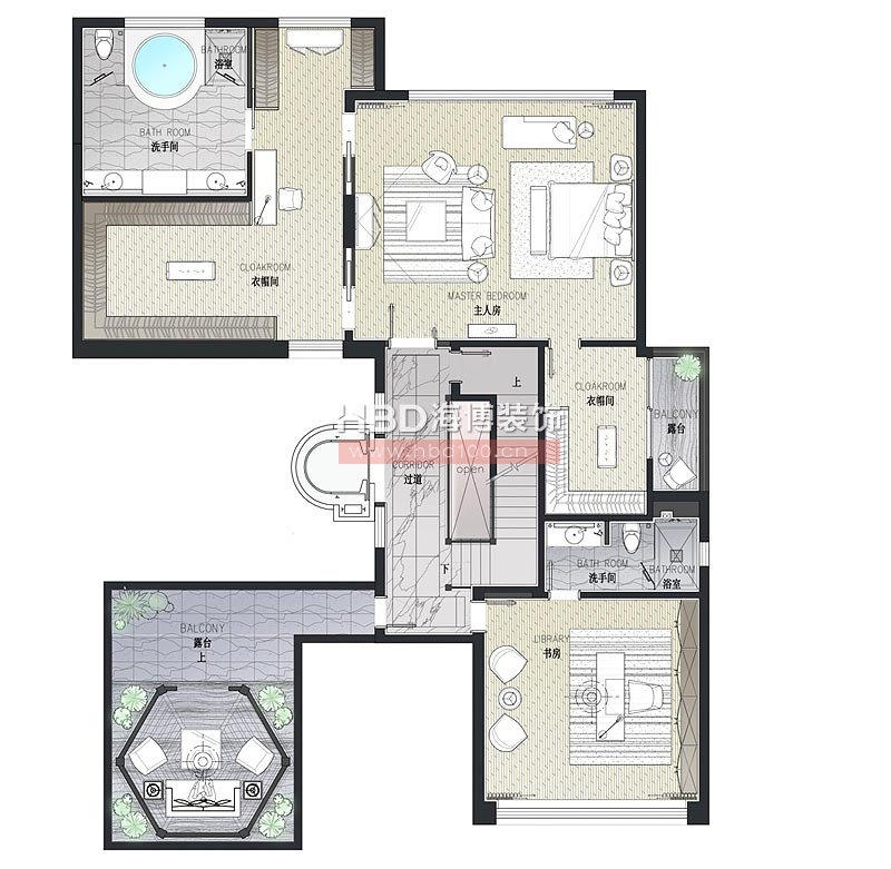 玖瓏湖別墅裝修 平面方案設(shè)計之二.jpg