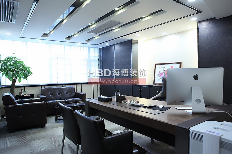 辦公室裝修設計實景圖,總經(jīng)理室裝修設計.jpg