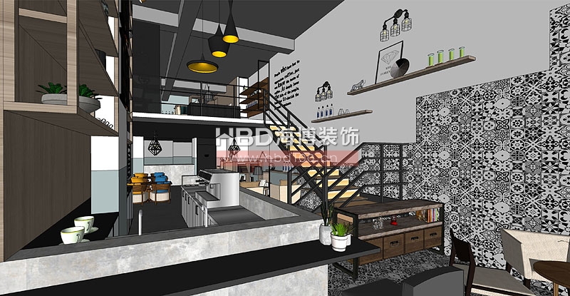 咖啡廳設(shè)計入口處