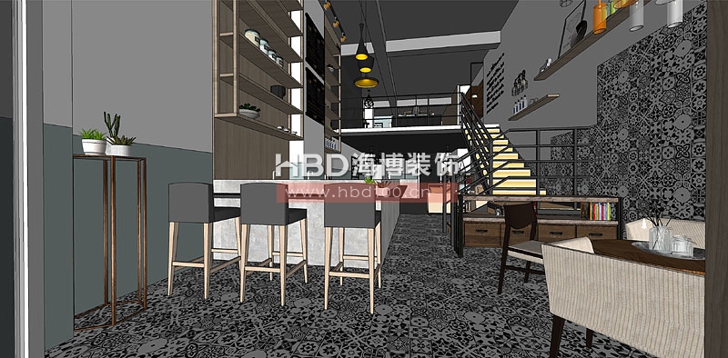 咖啡廳設(shè)計入口處2