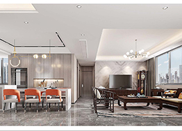 廣州家裝住宅裝修設(shè)計方案賞析  新中式風(fēng)格家裝項目